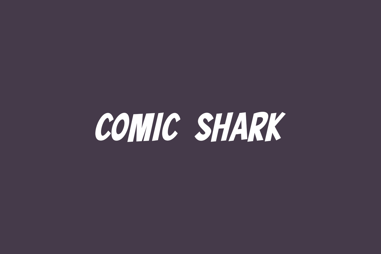 Comic Shark Free Font
