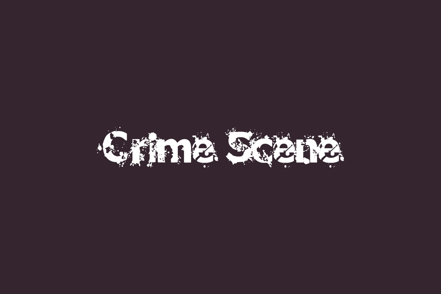 Crime Scene Free Font