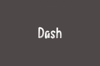 Dash Free Font