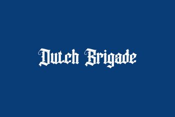 Dutch Brigade Free Font