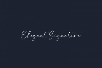 Elegant Signature Free Font
