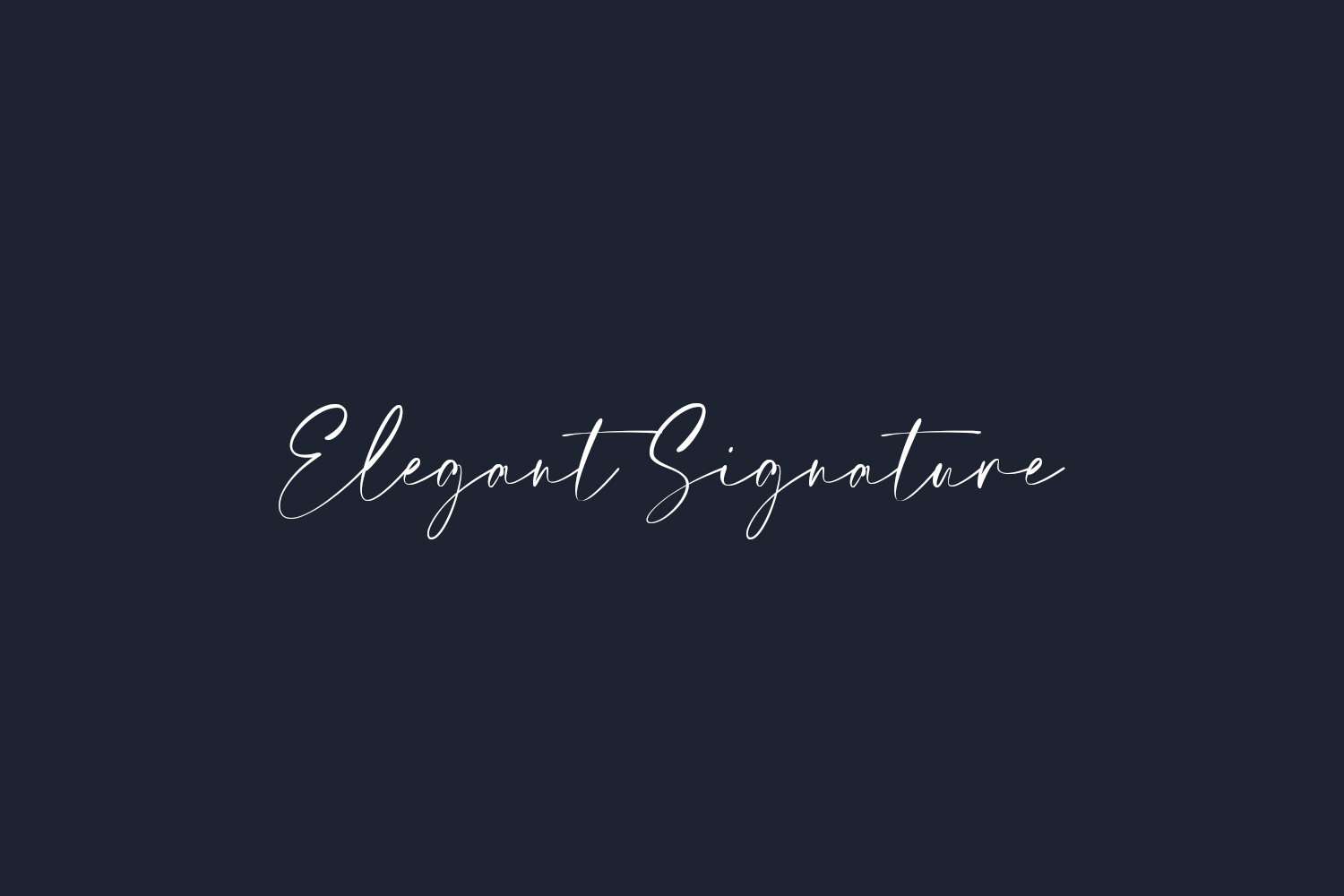 Elegant Signature Free Font