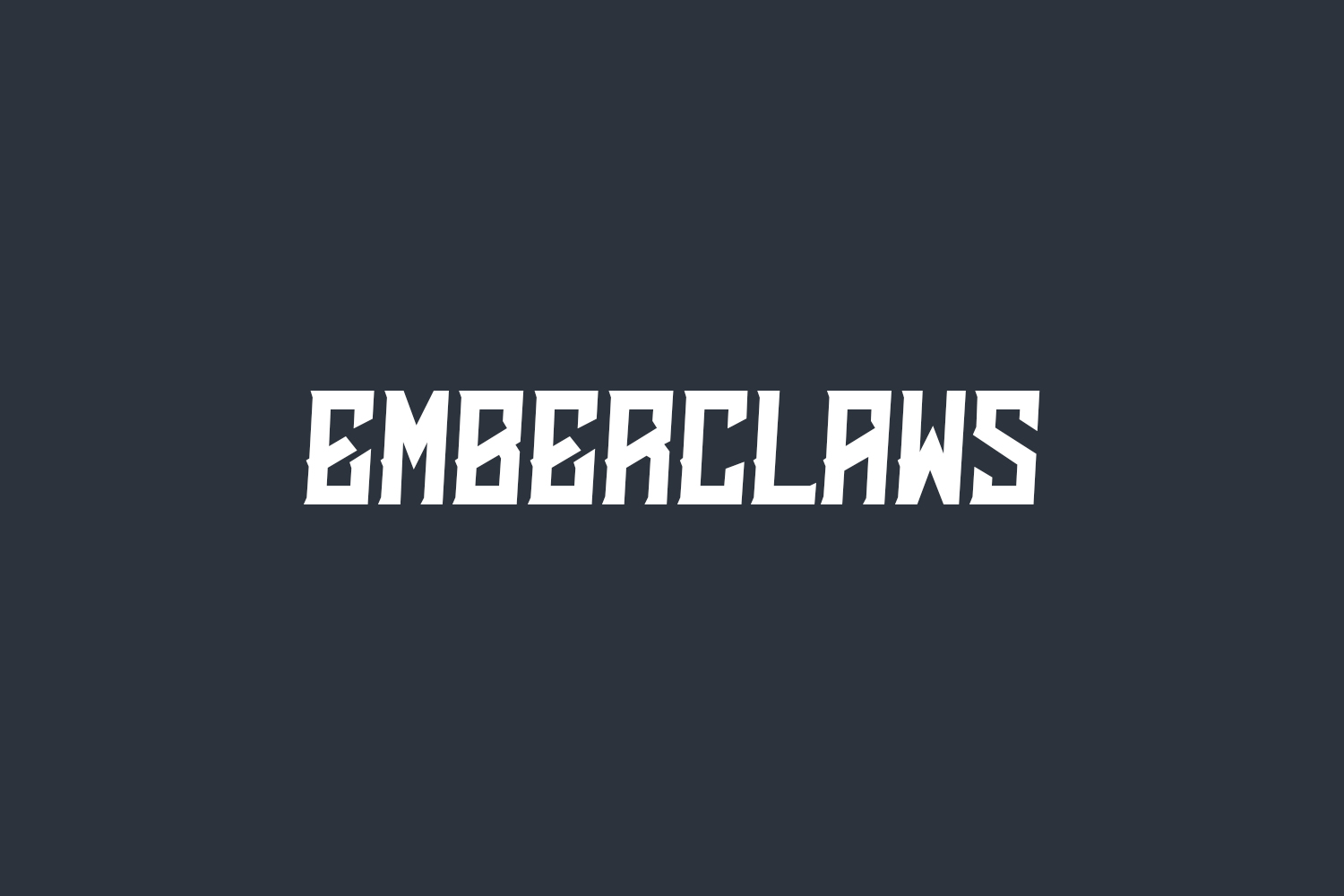 Emberclaws Free Font