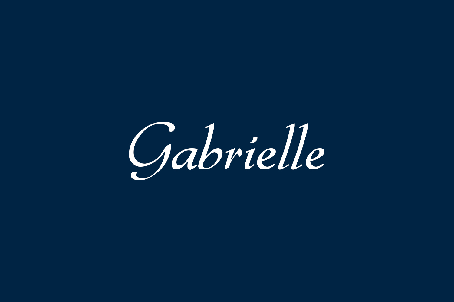 Gabrielle Free Font