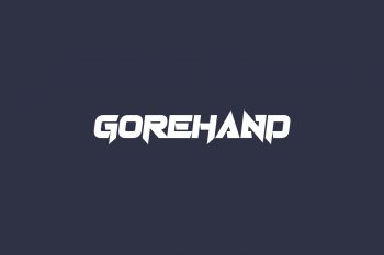 Gorehand Free Font