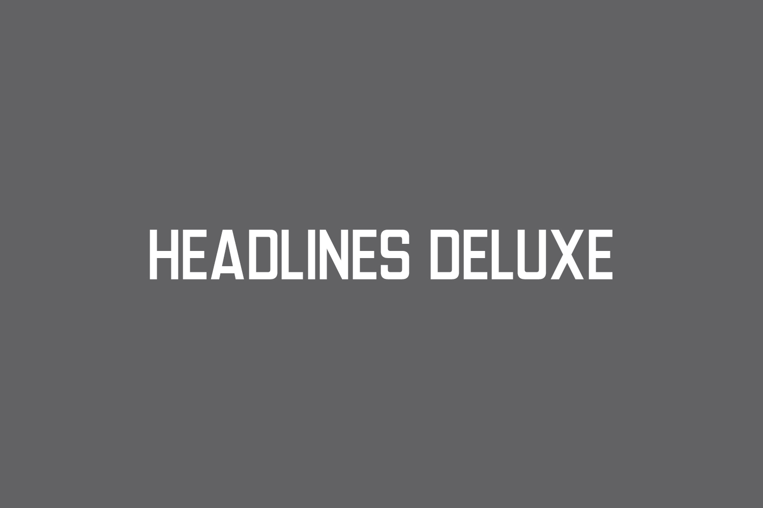 Headlines Deluxe Free Font
