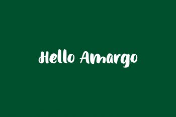 Hello Amargo Free Font