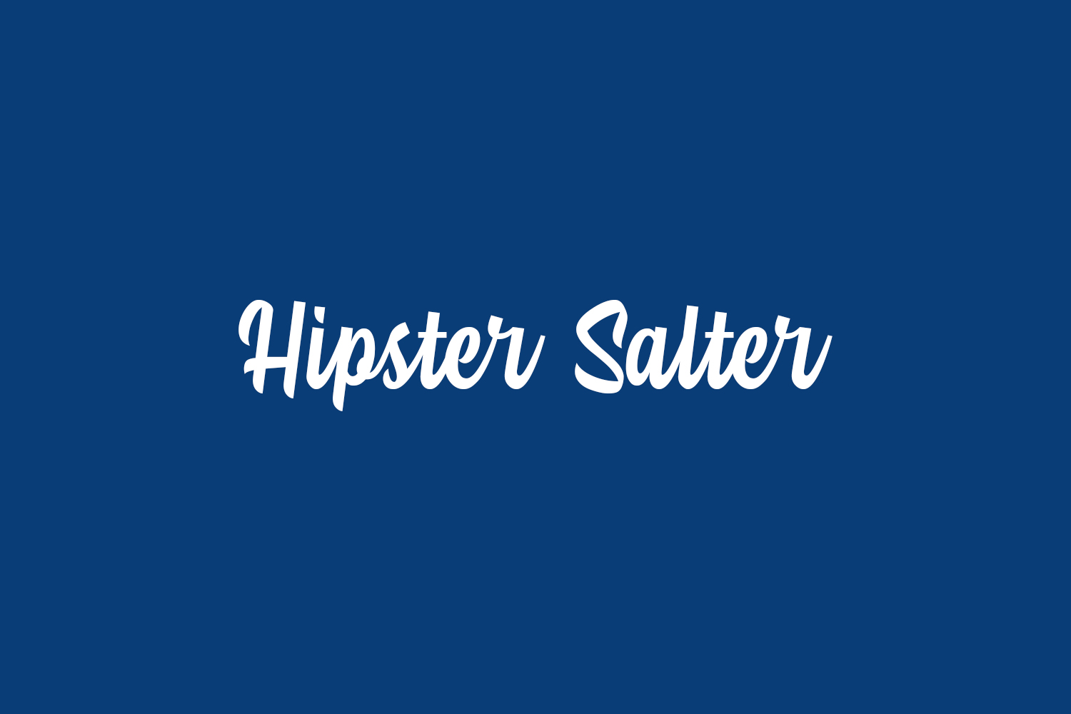 Hipster Salter Free Font