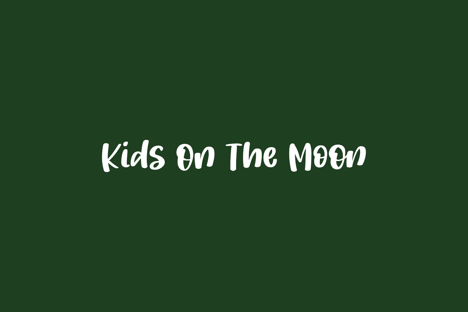 Kids On The Moon Free Font