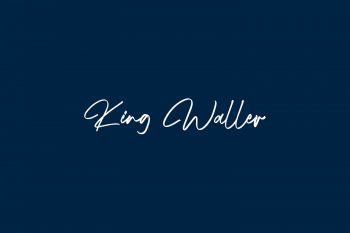 King Waller Free Font