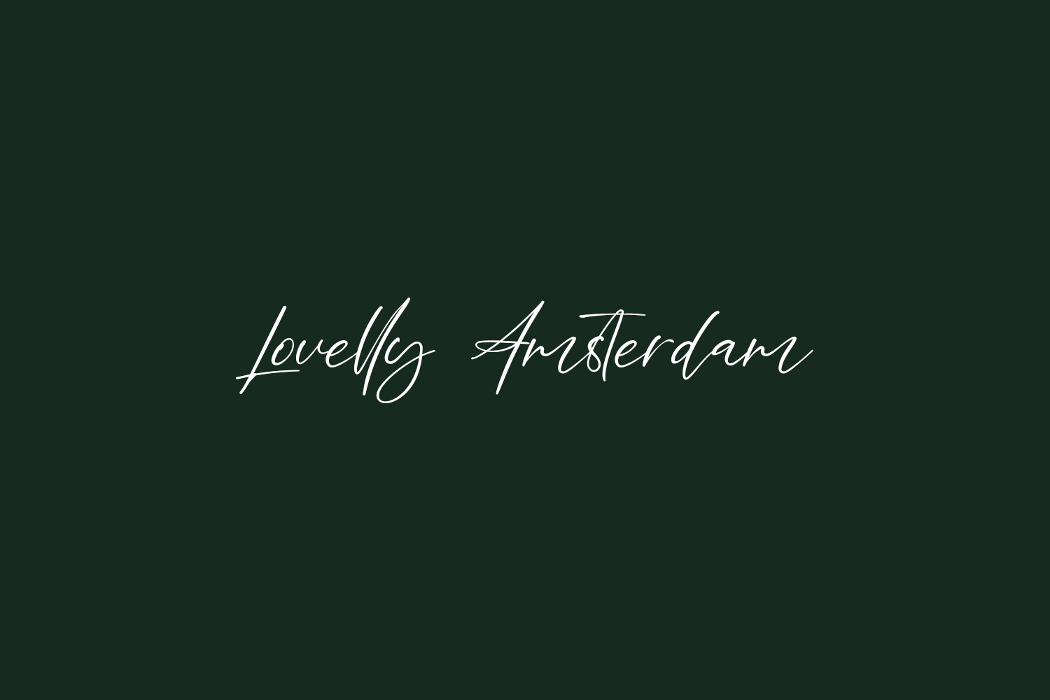 Lovelly Amsterdam Free Font