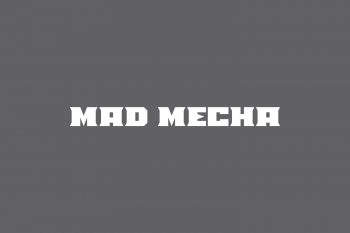 Mad Mecha Free Font