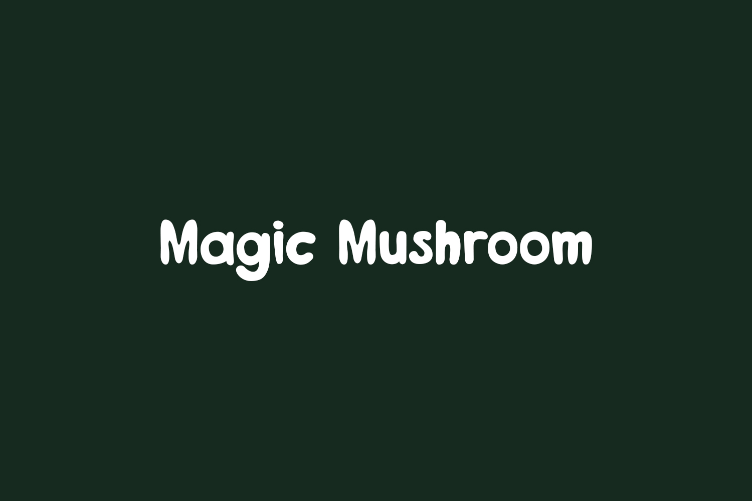 Magic Mushroom Free Font