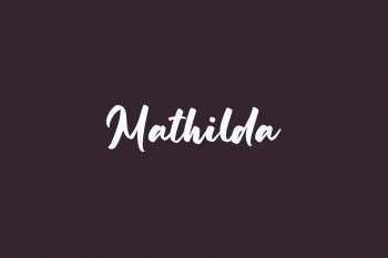 Mathilda Free Font