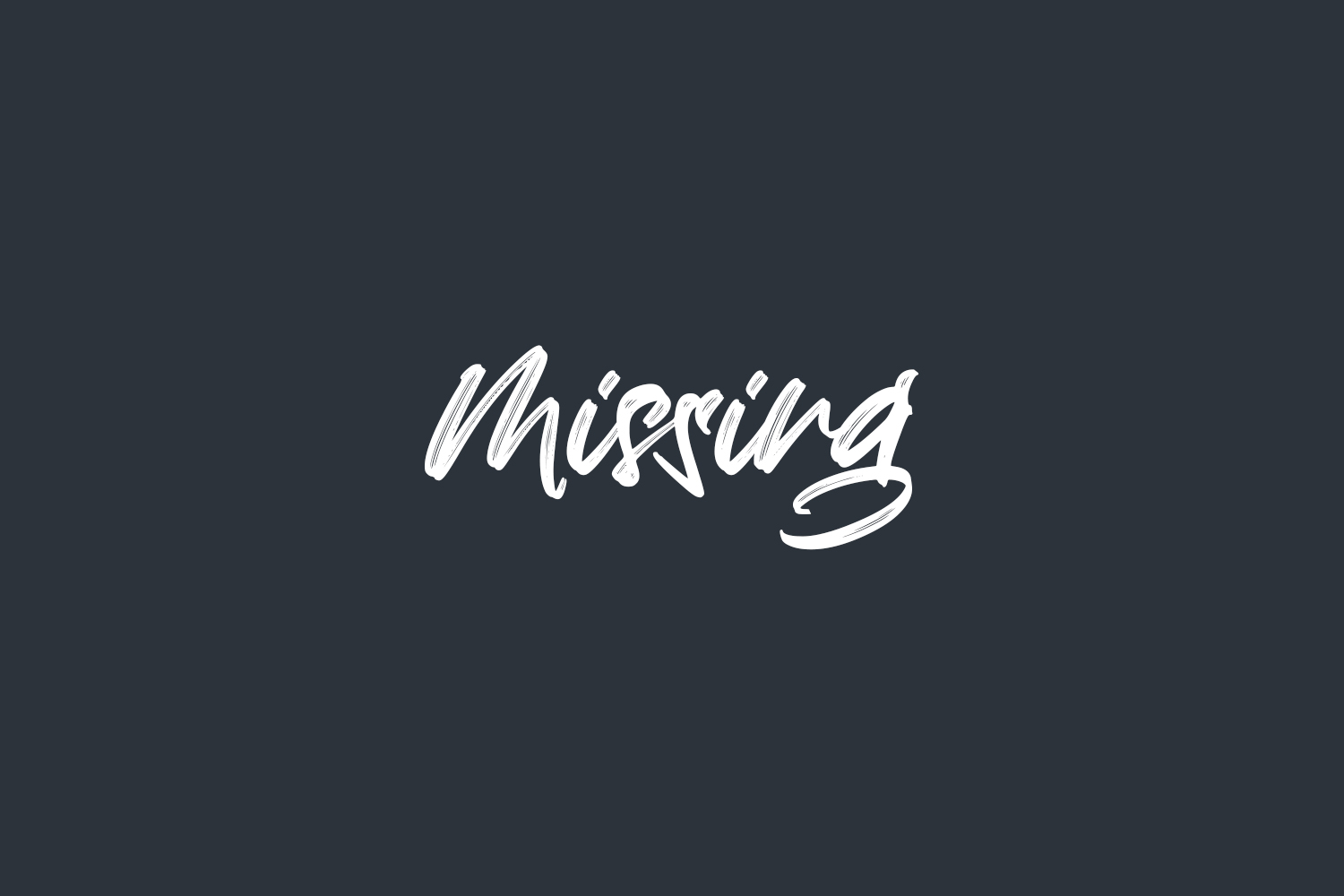 Missing Free Font