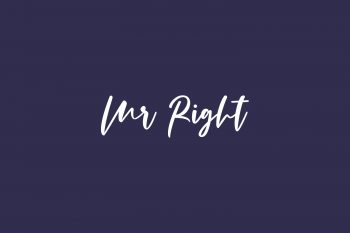 Mr Right Free Font