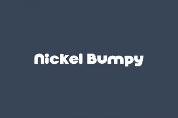 Nickel Bumpy Free Font