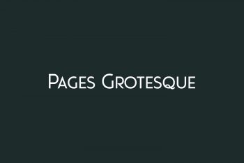 Pages Grotesque Free Font