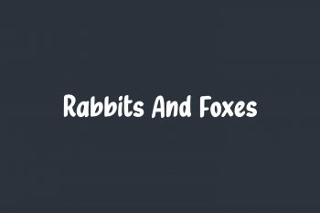Rabbits And Foxes Free Font