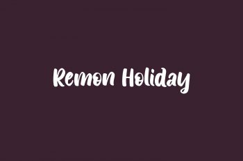 Remon Holiday Free Font