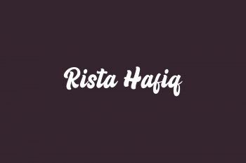 Rista Hafiq Free Font