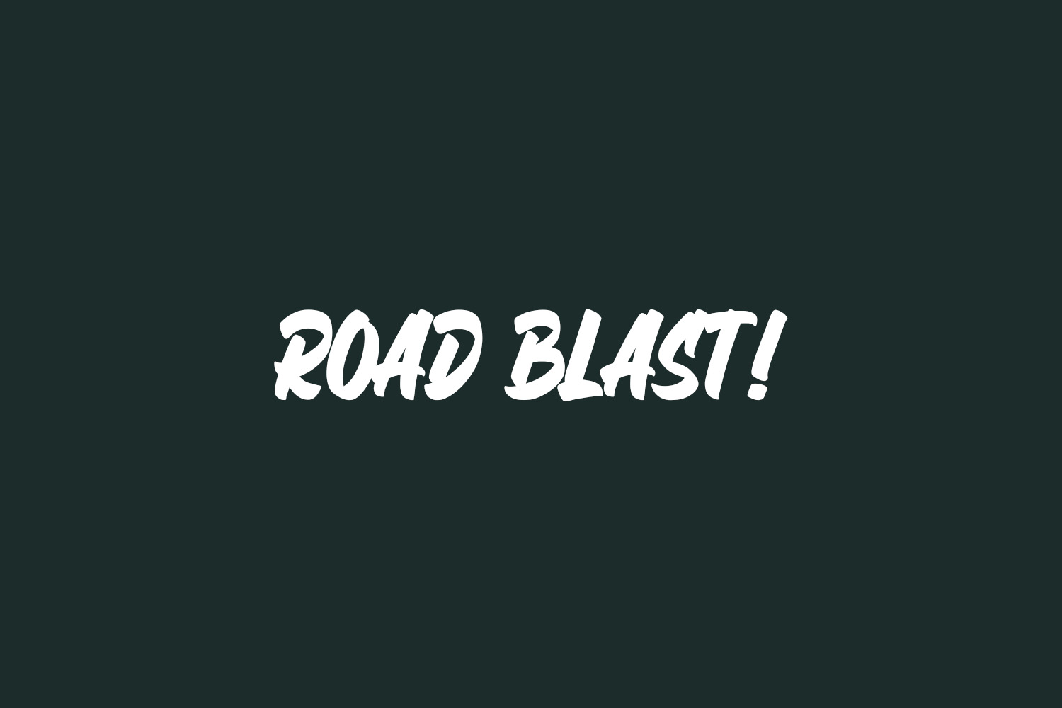 Road Blast! Free Font
