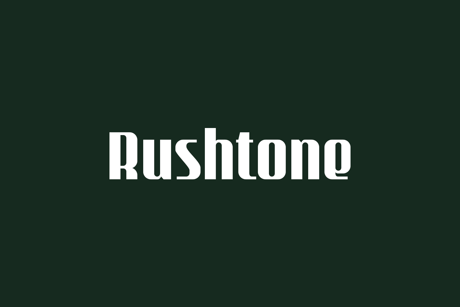 Rushtone Free Font