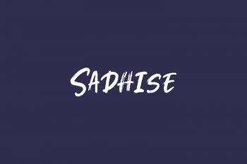 Sadhise Free Font