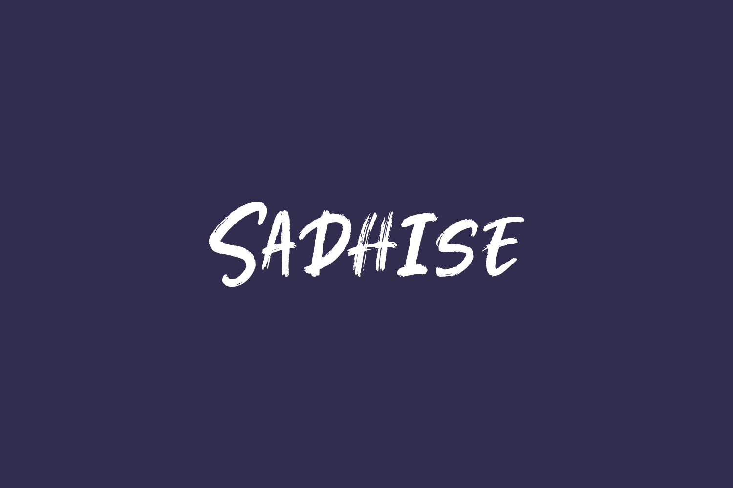 Sadhise Free Font