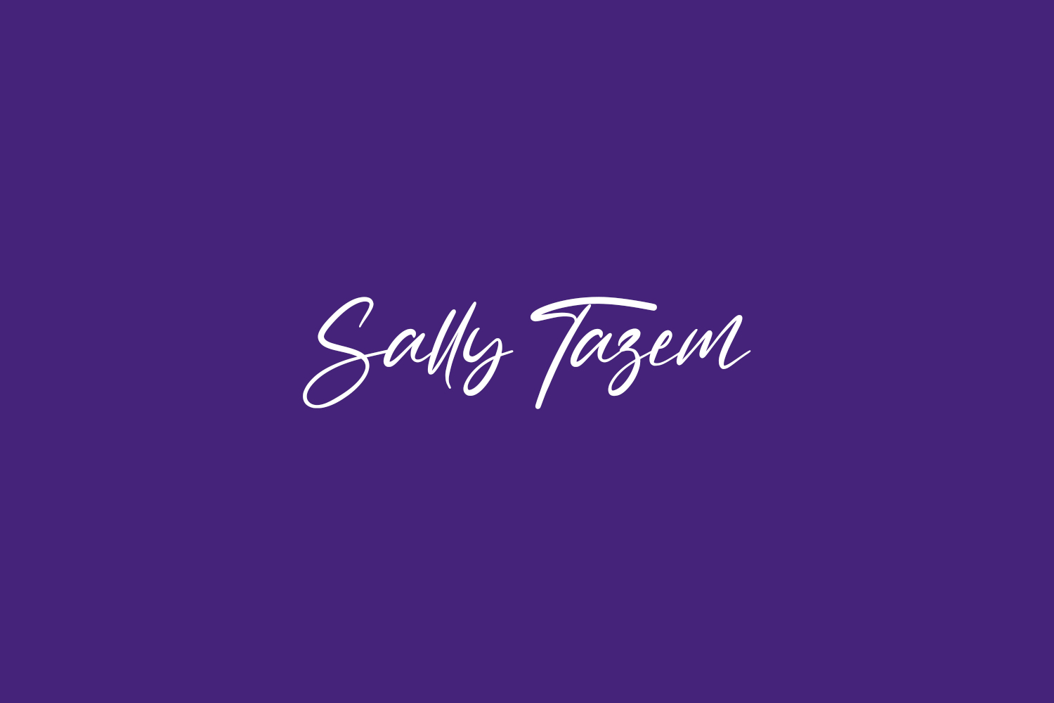 Sally Tazem Free Font