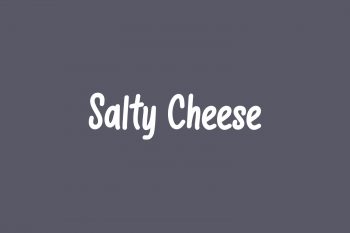 Salty Cheese Free Font