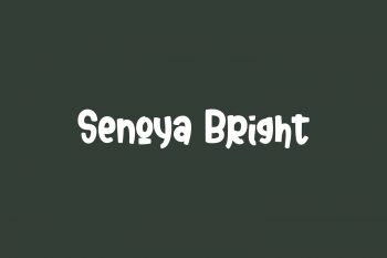 Senoya Bright Free Font