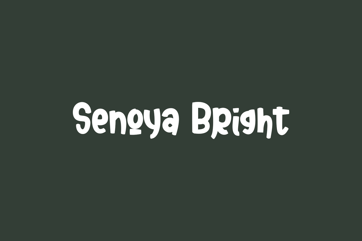 Senoya Bright Free Font