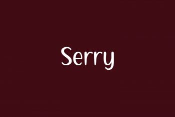 Serry Free Font