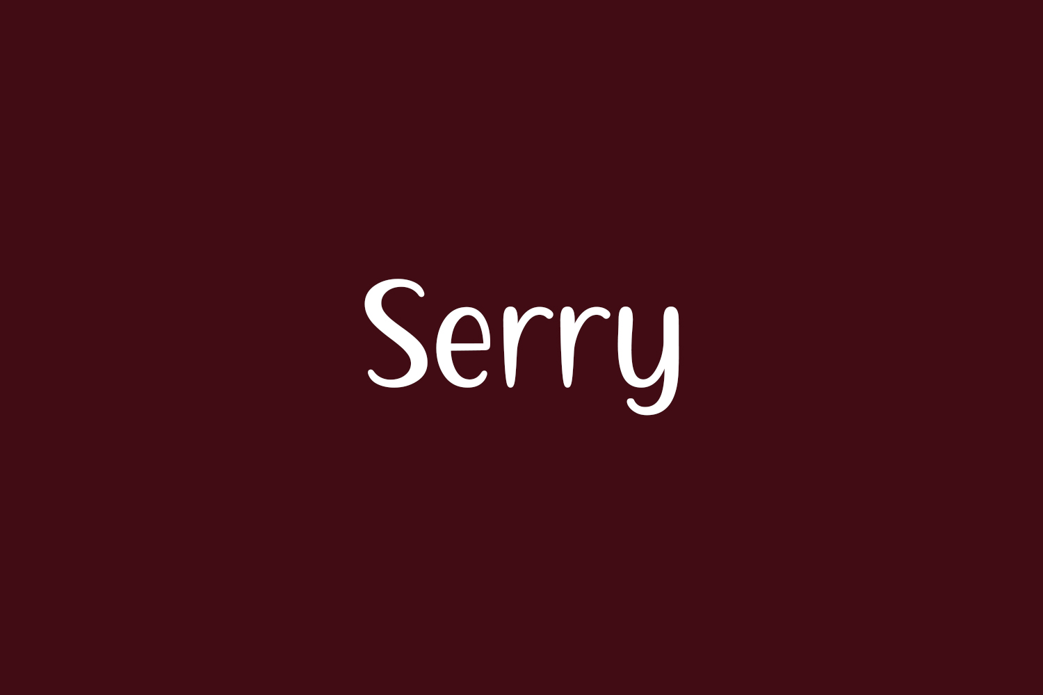 Serry Free Font