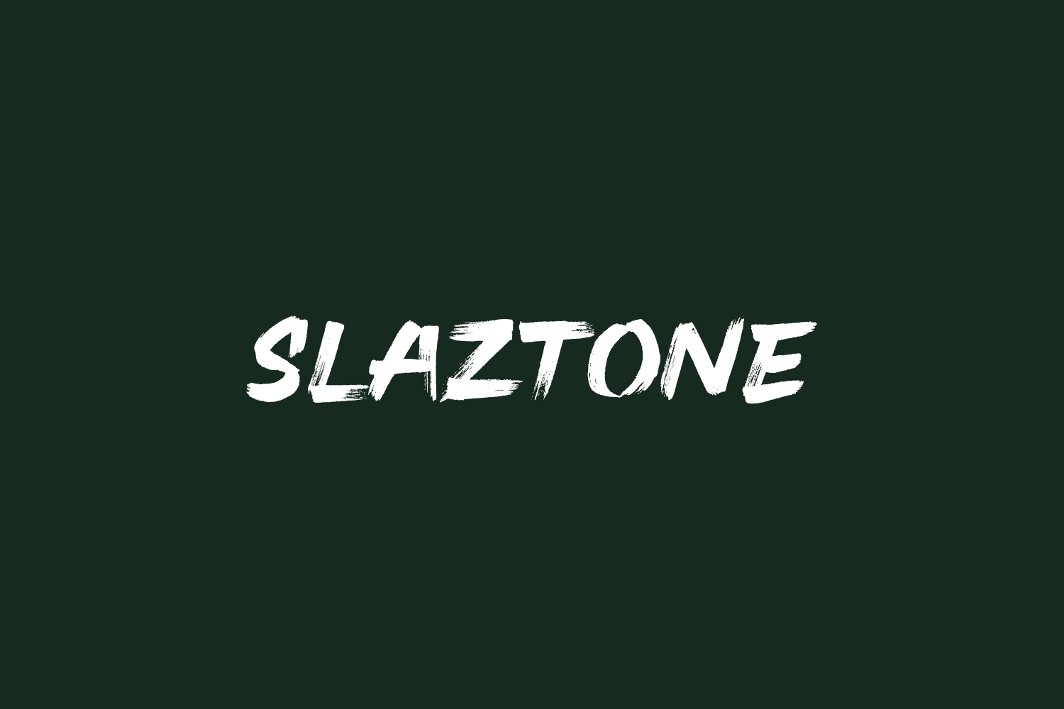 Slaztone Free Font