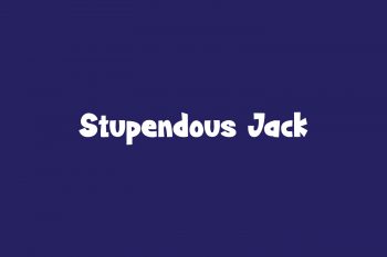 Stupendous Jack Free Font