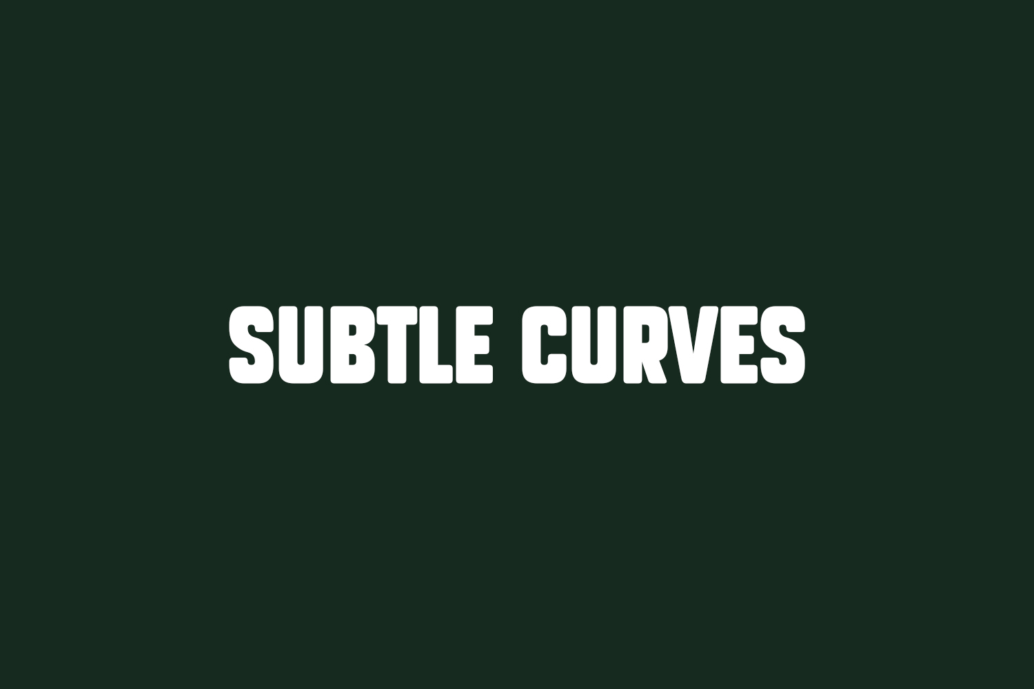 Subtle Curves Free Font