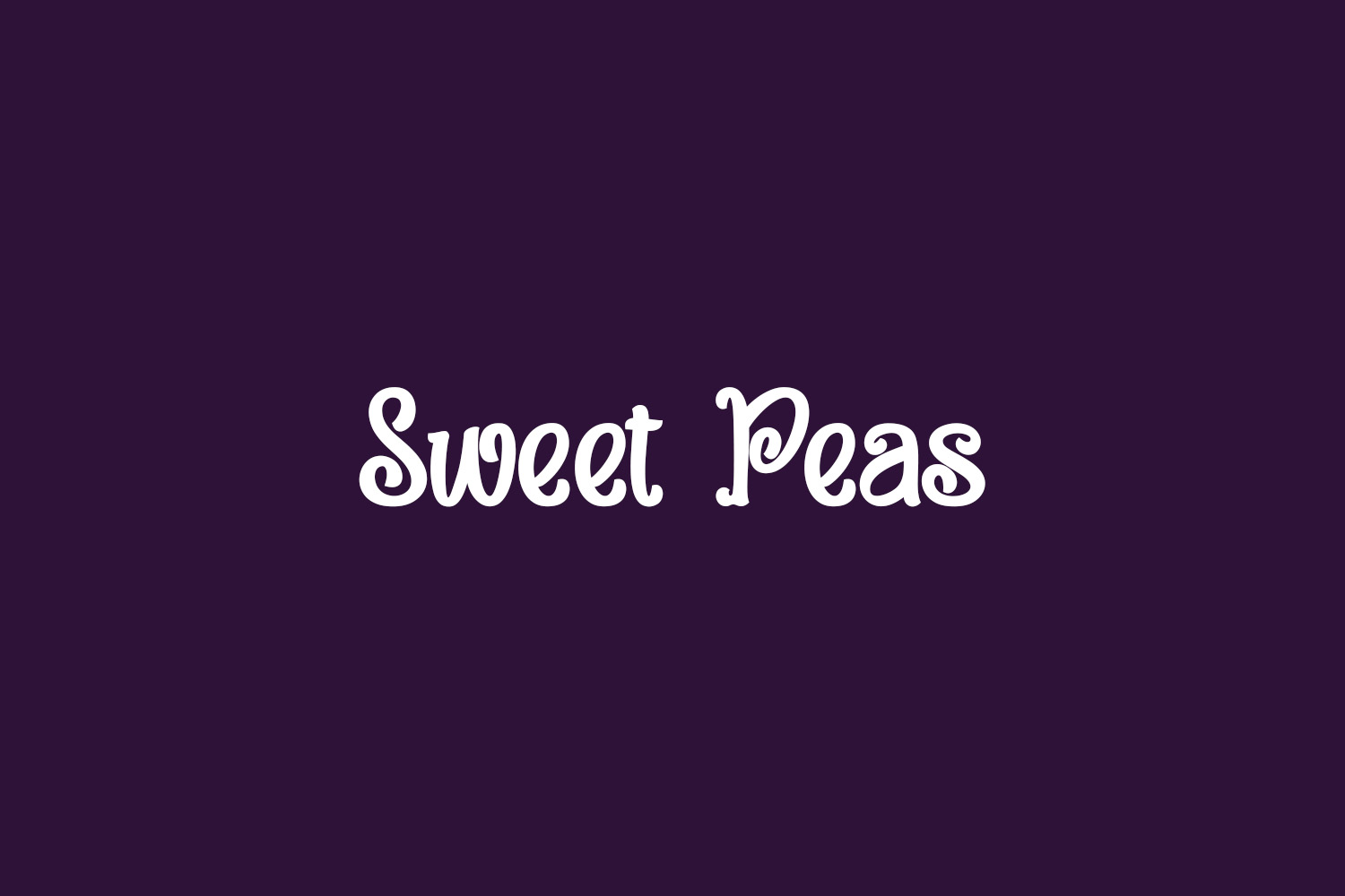 Sweet Peas Free Font