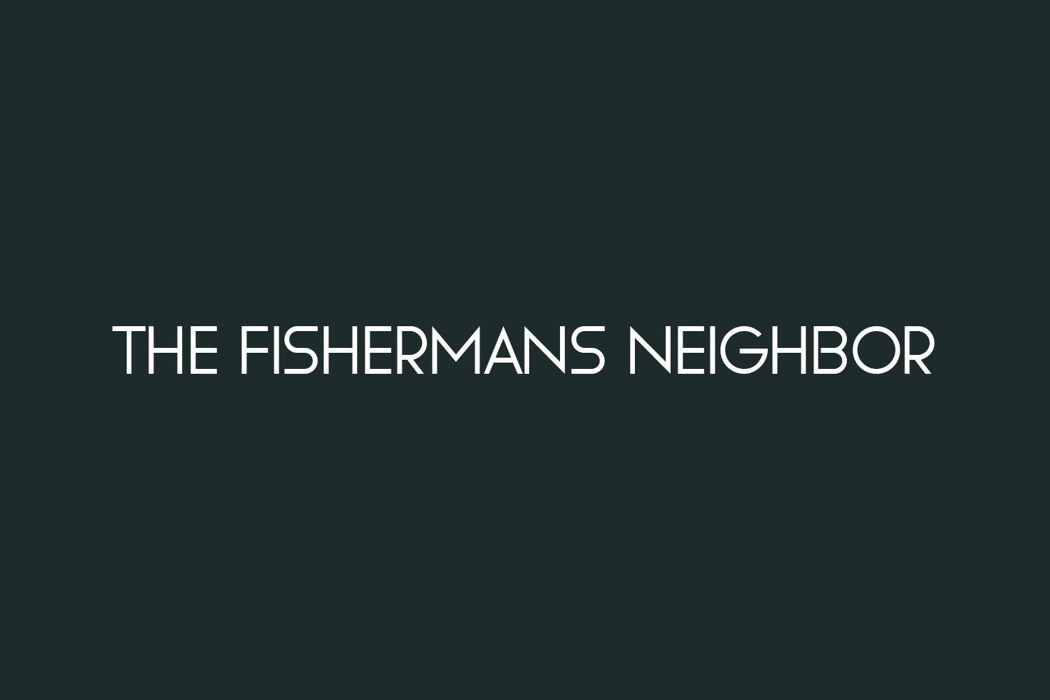 The Fishermans Neighbor Free Font