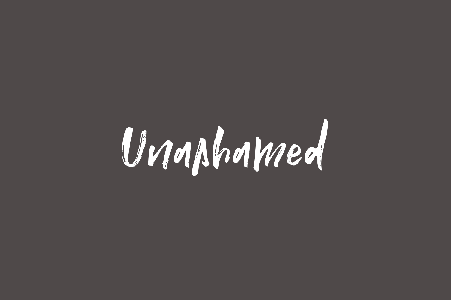 Unashamed Free Font