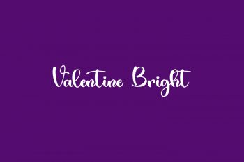 Valentine Bright Free Font