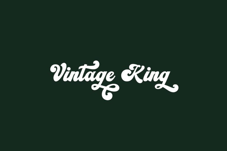 Vintage King Fonts Shmonts