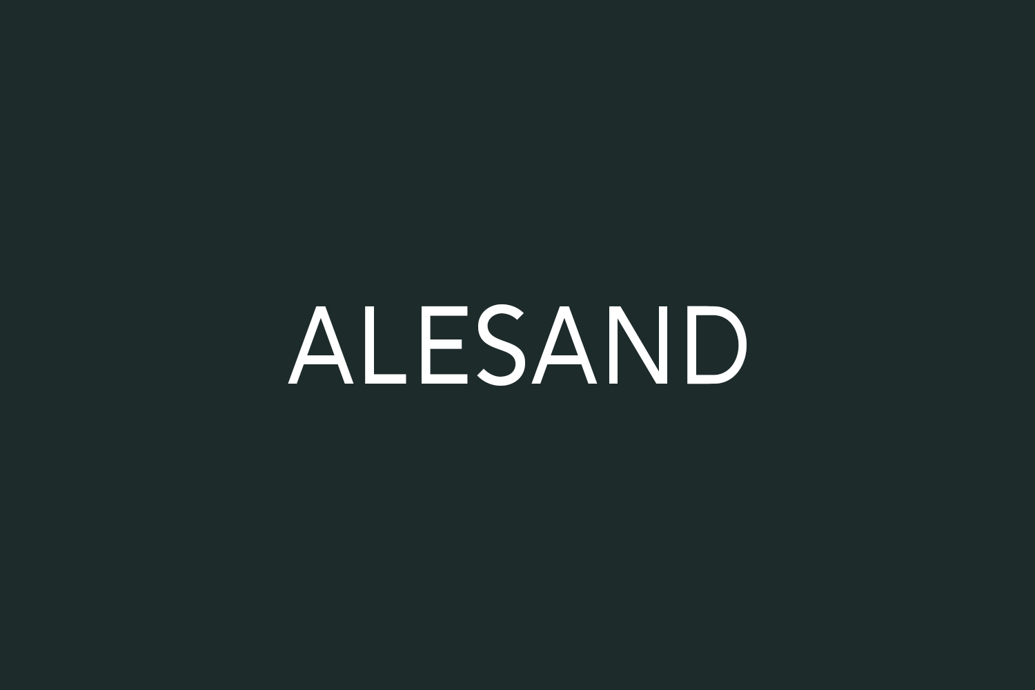 Alesand Free Font