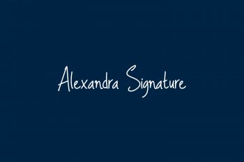 Alexandra Signature Free Font