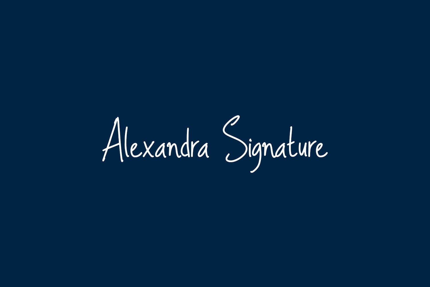 Alexandra Signature Free Font