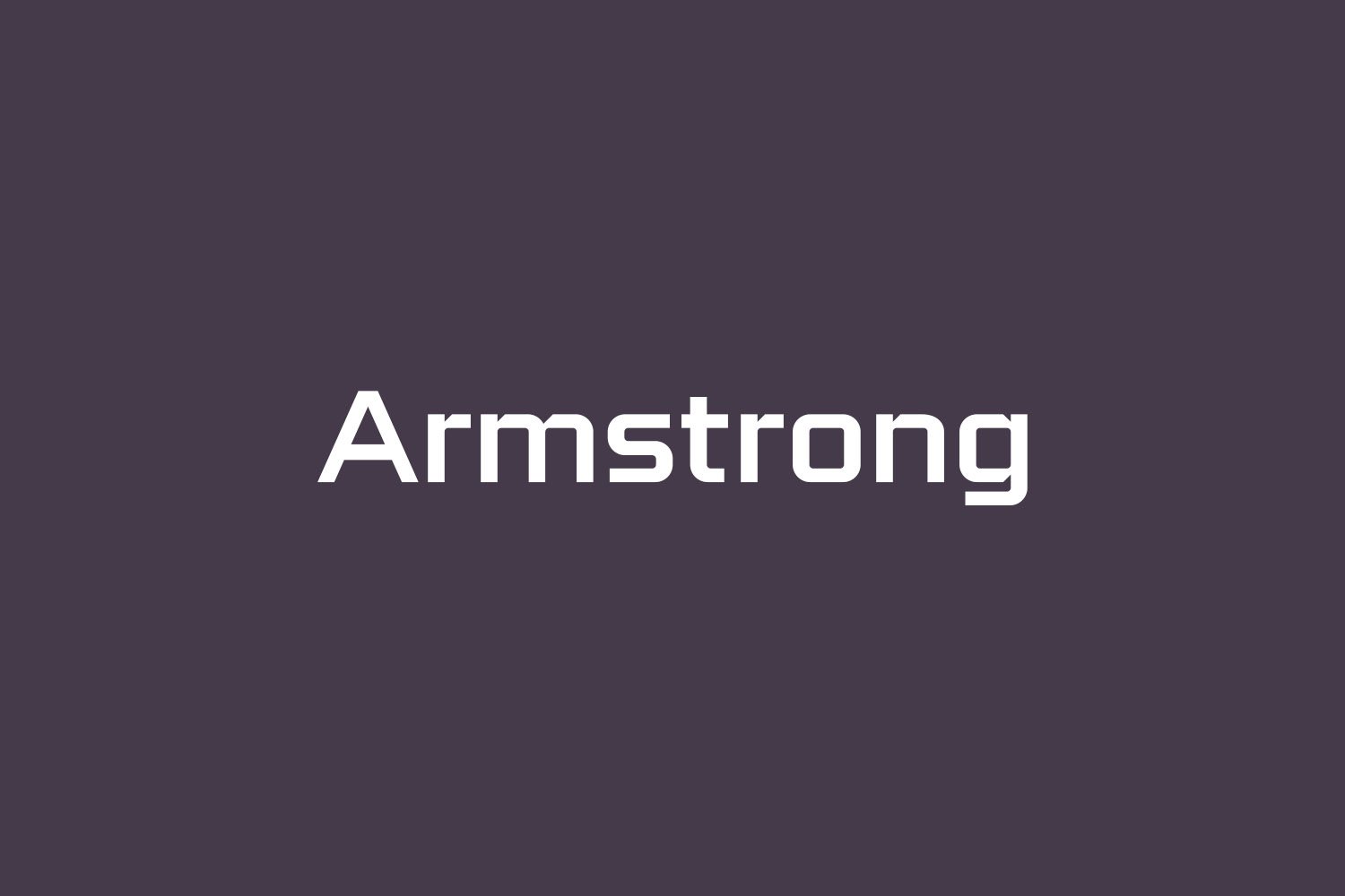 Armstrong Free Font