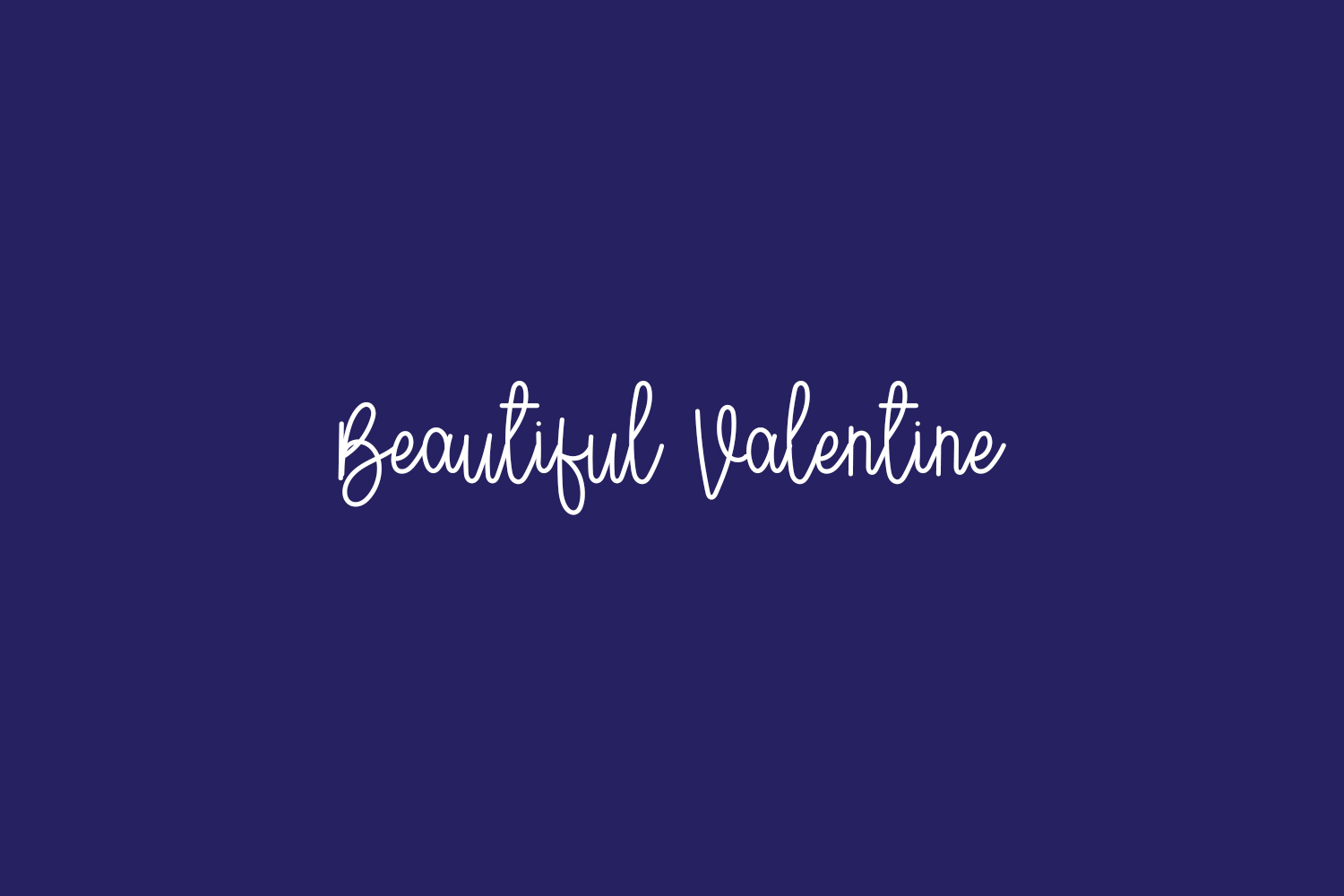 Beautiful Valentine Free Font