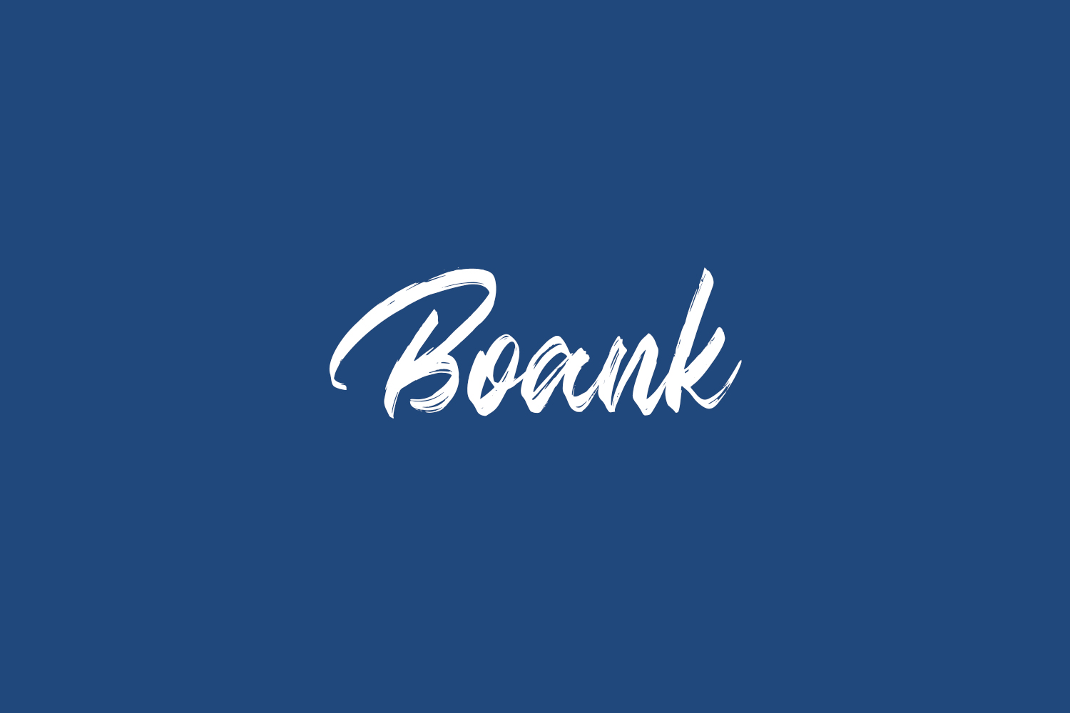 Boank Free Font