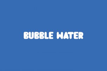 Bubble Water Free Font
